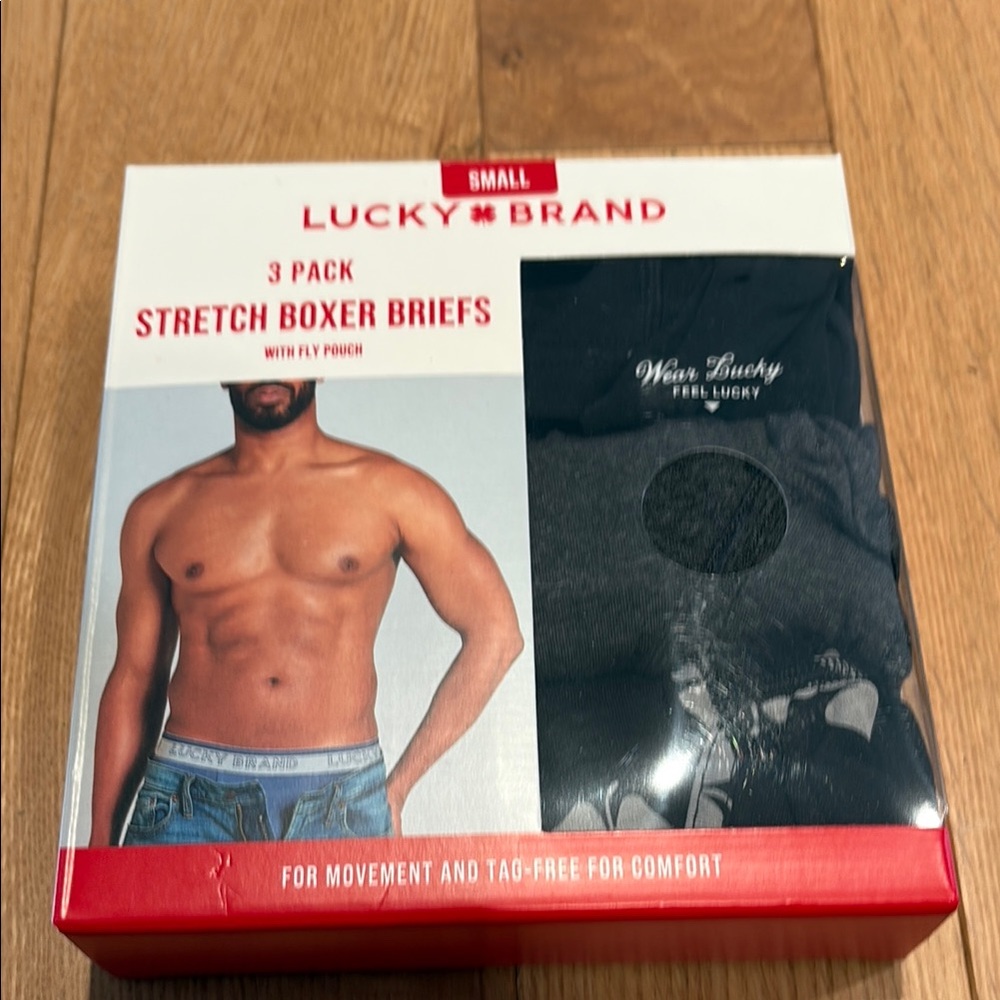 Lucky Brand Men's Gray Stretch Boxer Briefs - 3 Pack